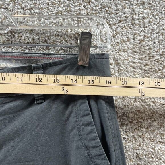 Eddie Bauer Pant Womens 6 Grey Slightly Curvy Crop Rip Stop Cotton Outdoors Logo - Picture 3 of 13